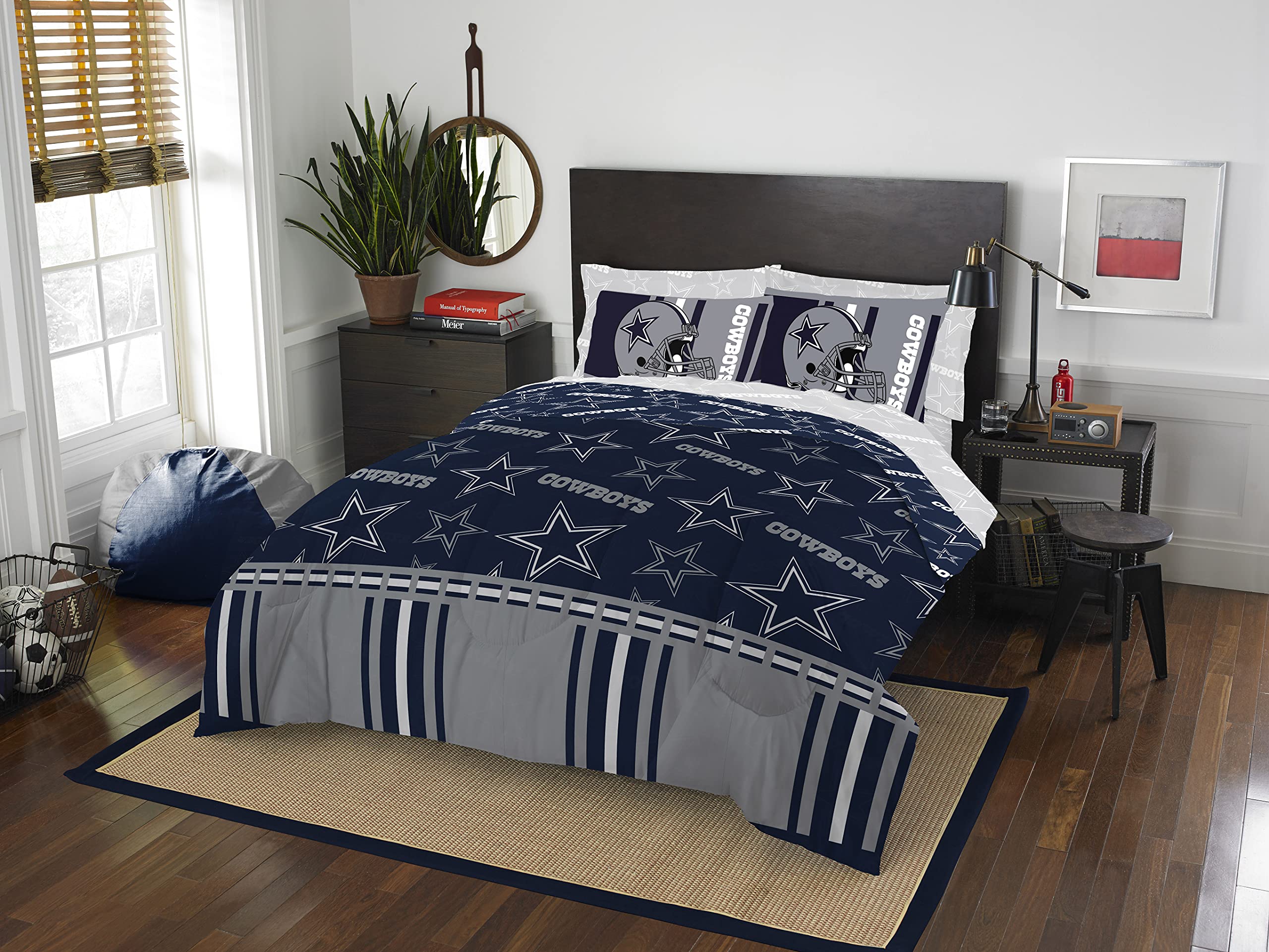 Northwest NFL Dallas Cowboys Bed in a Bag Set, Full, Rotary Image