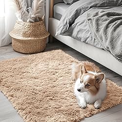 OLANLY 2x3 Machine Washable Small Bedside Rug, Soft