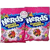 Nerds Gummy Clusters - Two 5 ounce bags of Fresh Delicious Chewy Candy with Refrigerator Magnet