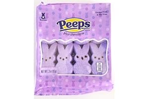 JUST BORN Peeps (1) Purple Marshmallow Bunny Easter Candy - Gluten Free - 3 oz / 85 g