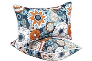JMGBird 12×20 Inch Outdoor Lumbar Pillows Pack of 2 Waterproof Throw Pillows with Insert Rectangular Decorative Garden Cushion for Home Furniture Patio Coach Sofa