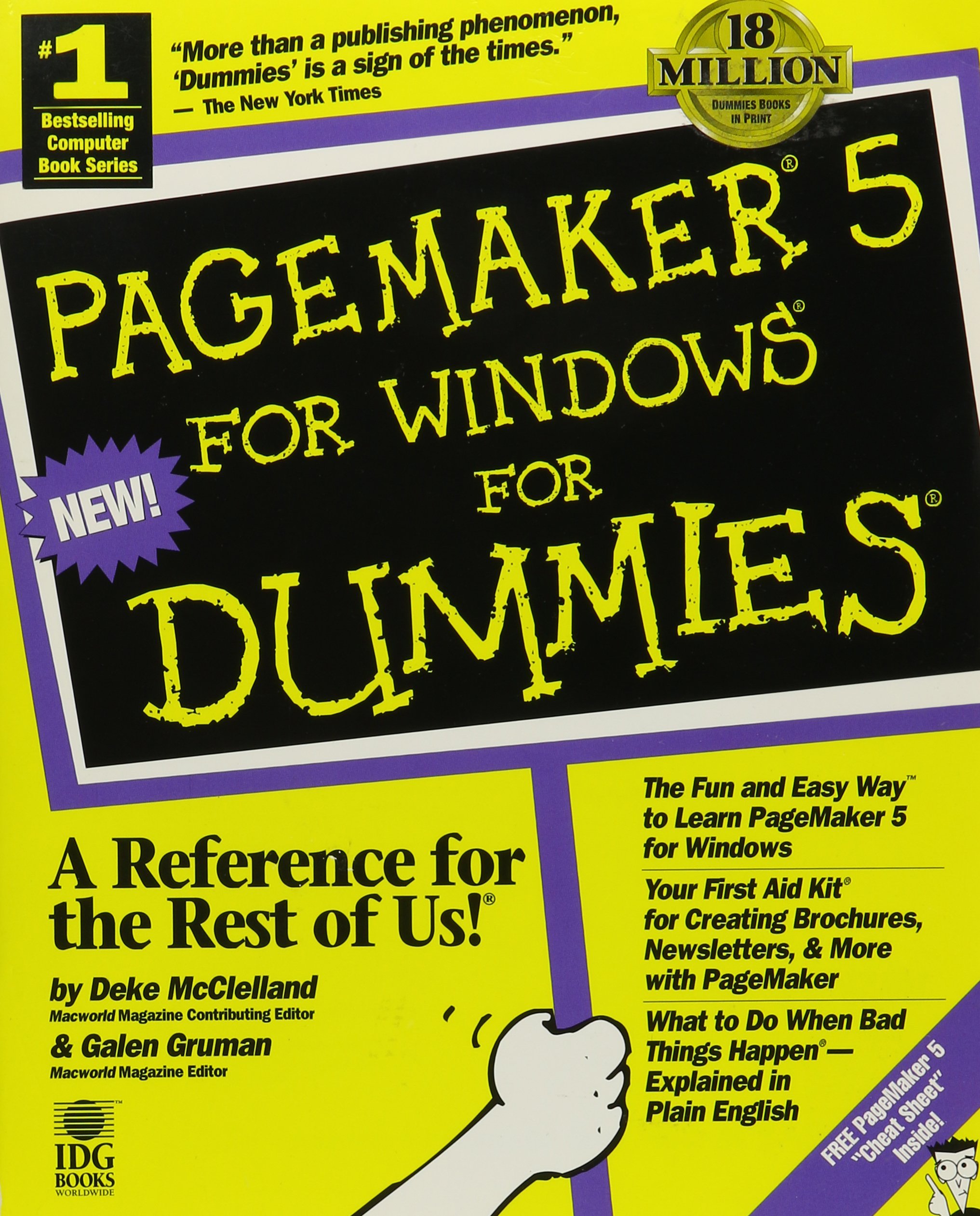 Amazoncom Pagemaker 5 For Dummies 9781568841601 Deke -