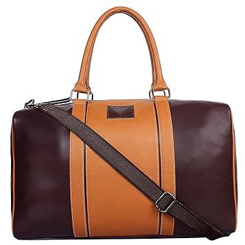 VAMSUM Italian Polypropylene 29 cms Brown Softsided Travel Duffle