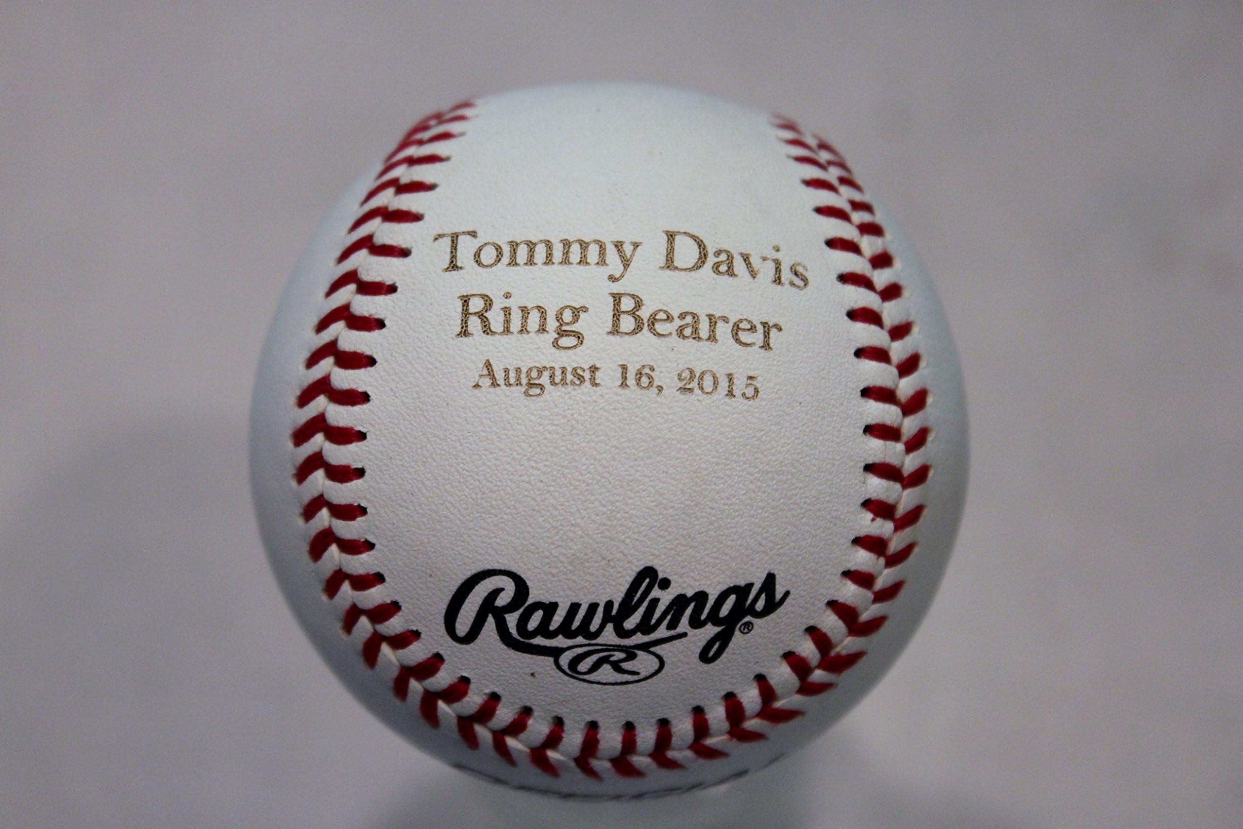 Personalized Ring Bearer Baseball