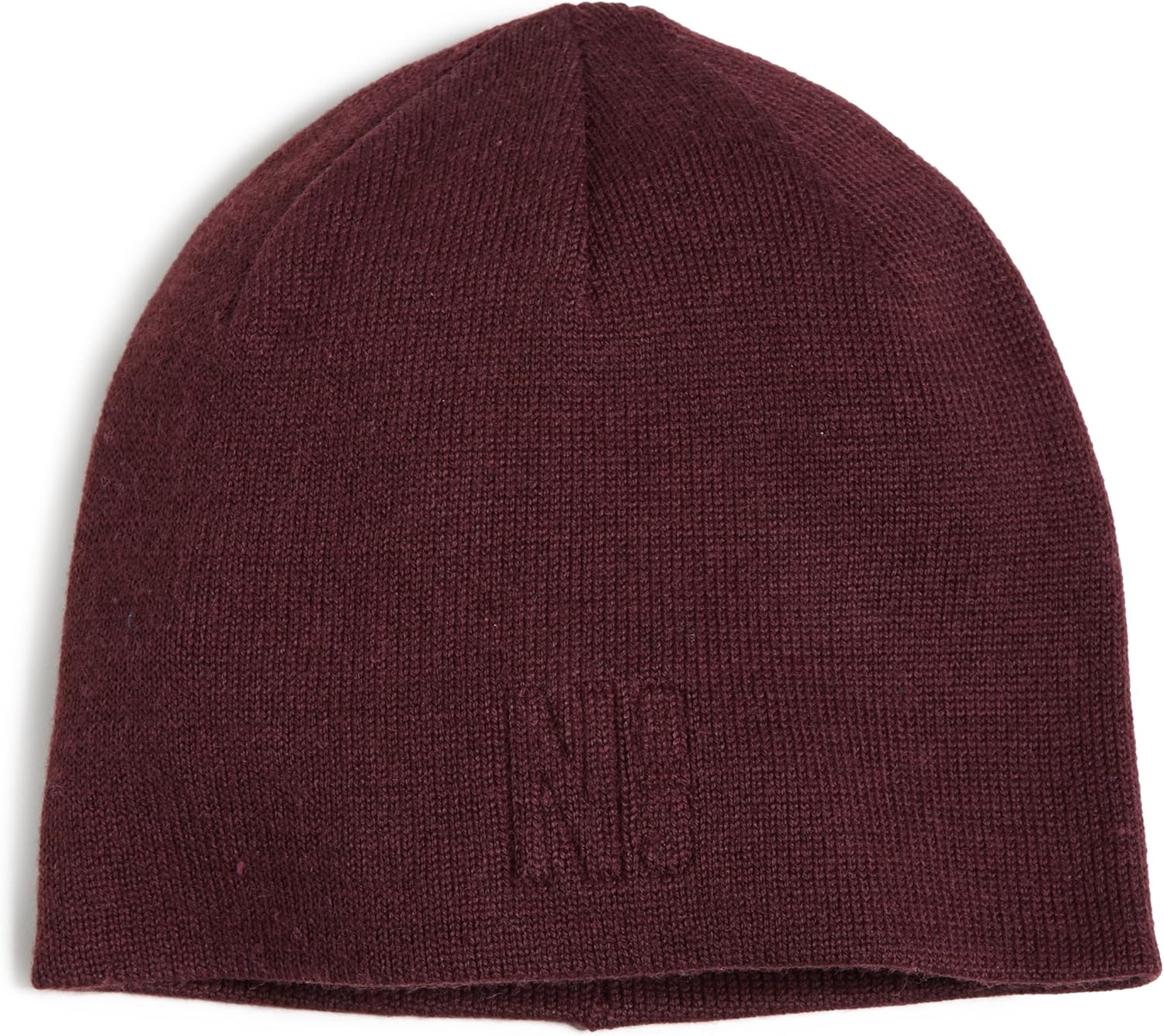 Nautica Men's Raised Logo Beanie Hat, Burgendy, One Size
