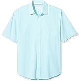 Amazon Essentials Men's Regular-Fit Short-Sleeve Poplin Shirt