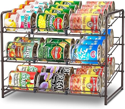 Kitchen Storage Organization 36 Cans Storage Dispenser Food