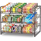 Simple Trending Can Rack Organizer, Stackable Can Storage Dispenser Holds up to 36 Cans for Kitchen Cabinet or Pantry, Bronze