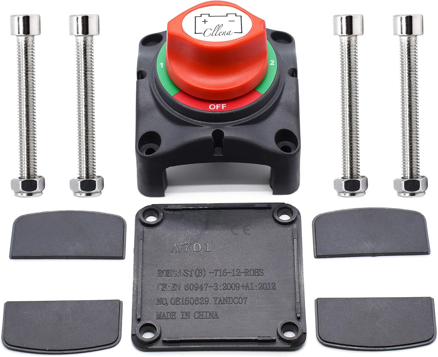 Cllena Dual Battery Selector Switch for Marine Boat Rv Vehicles: Automotive