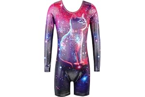 BAOHULU Leotard for Girls Gymnastics Toddler Sparkle Stripes Tank Biketards One Piece