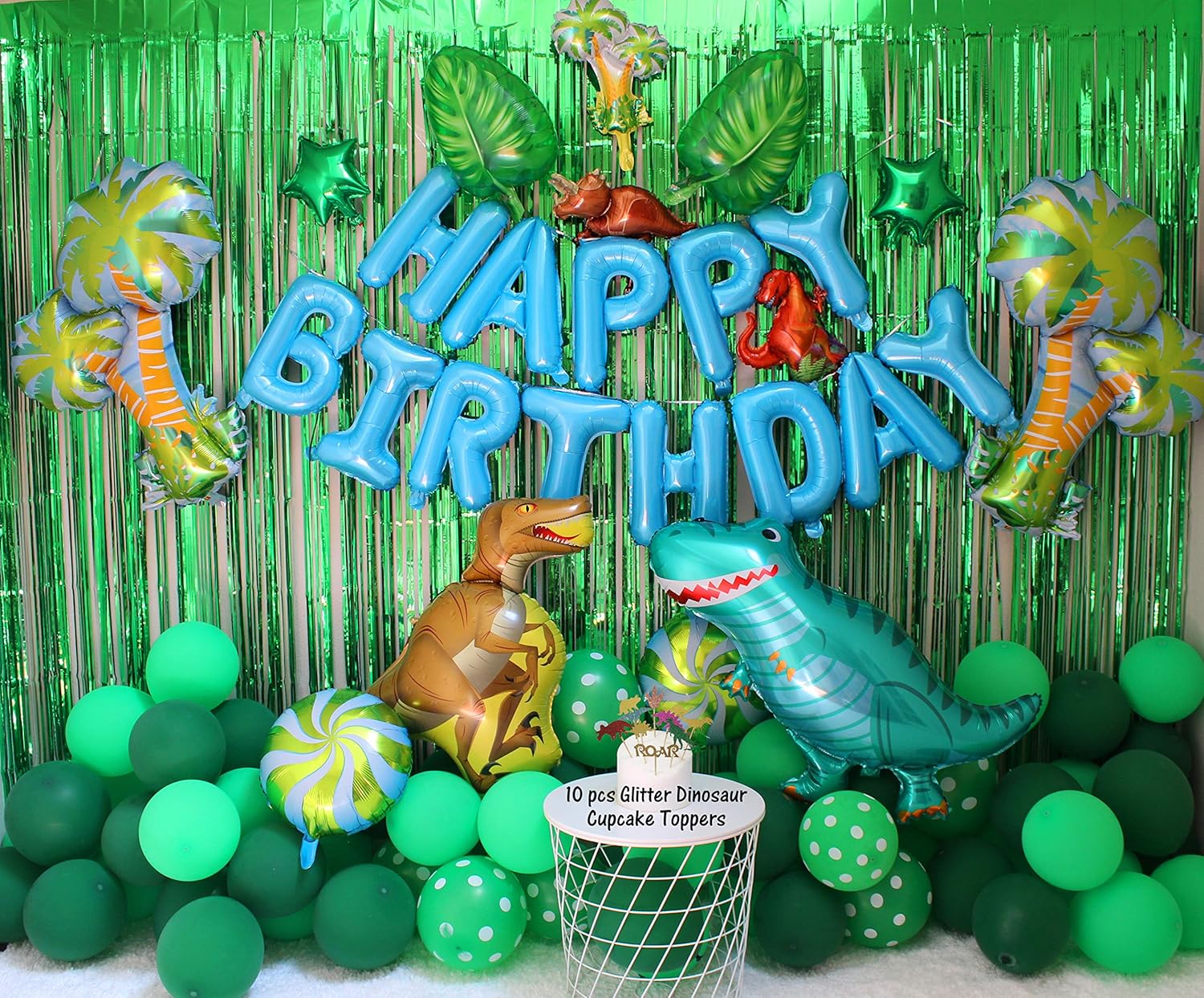 Amazon Com 104 Pcs Dinosaur Little Dino Party Supplies Decoration