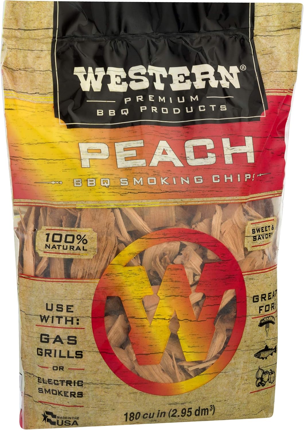 Western Premium BBQ Products BBQ Smoking Chips Variety Pack, 4 Pack : Garden & Outdoor