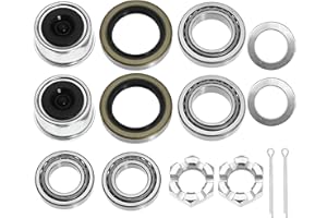 SHUNMO Trailer Axle Hub Bearing Kit, Bearing and Race for Boat Trailers Wheel Kit for L68149 L44649 L68111 L446494 L44610 Replace 84 10-19 (L68149 Hub Bearings, 2 Pack)