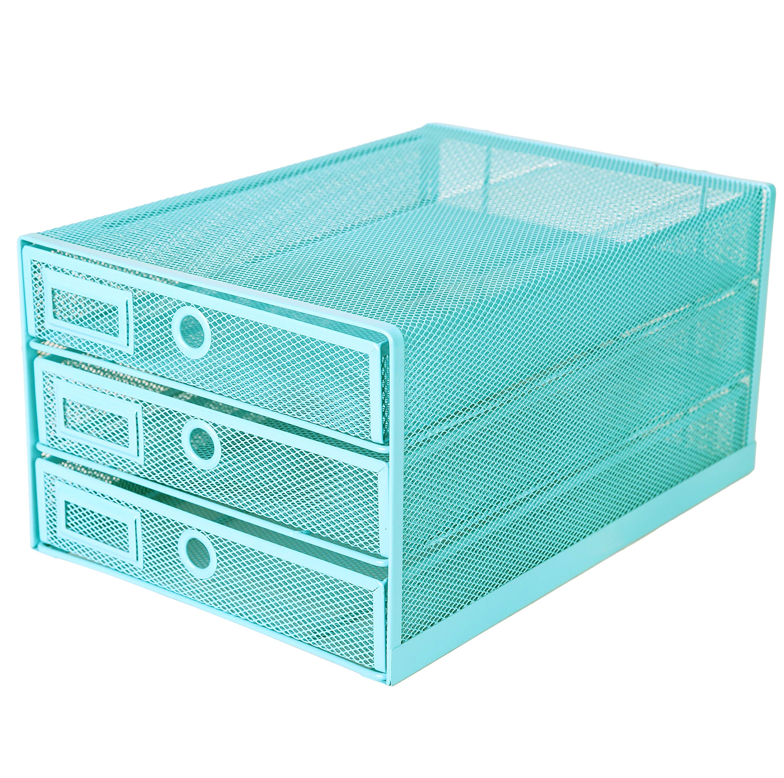 EXERZ Paper Sorter 3 Tier Drawers A4 / Multifunctional Desk Organiser/Letter Tray - Documents, Magazines, Notebooks and Letters