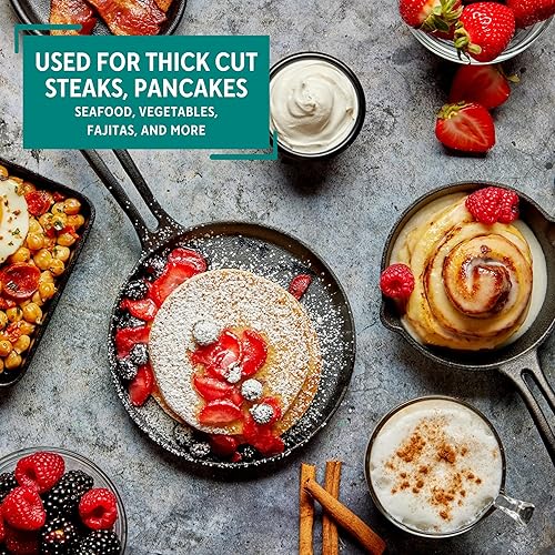 Mirro 6in Cast Iron Preseasoned Mini Griddle in Oman Whizz Griddles