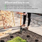 VonHaus Fence Post Auger 1050mm x 150mm Manual Digger Garden Post Hole view 2