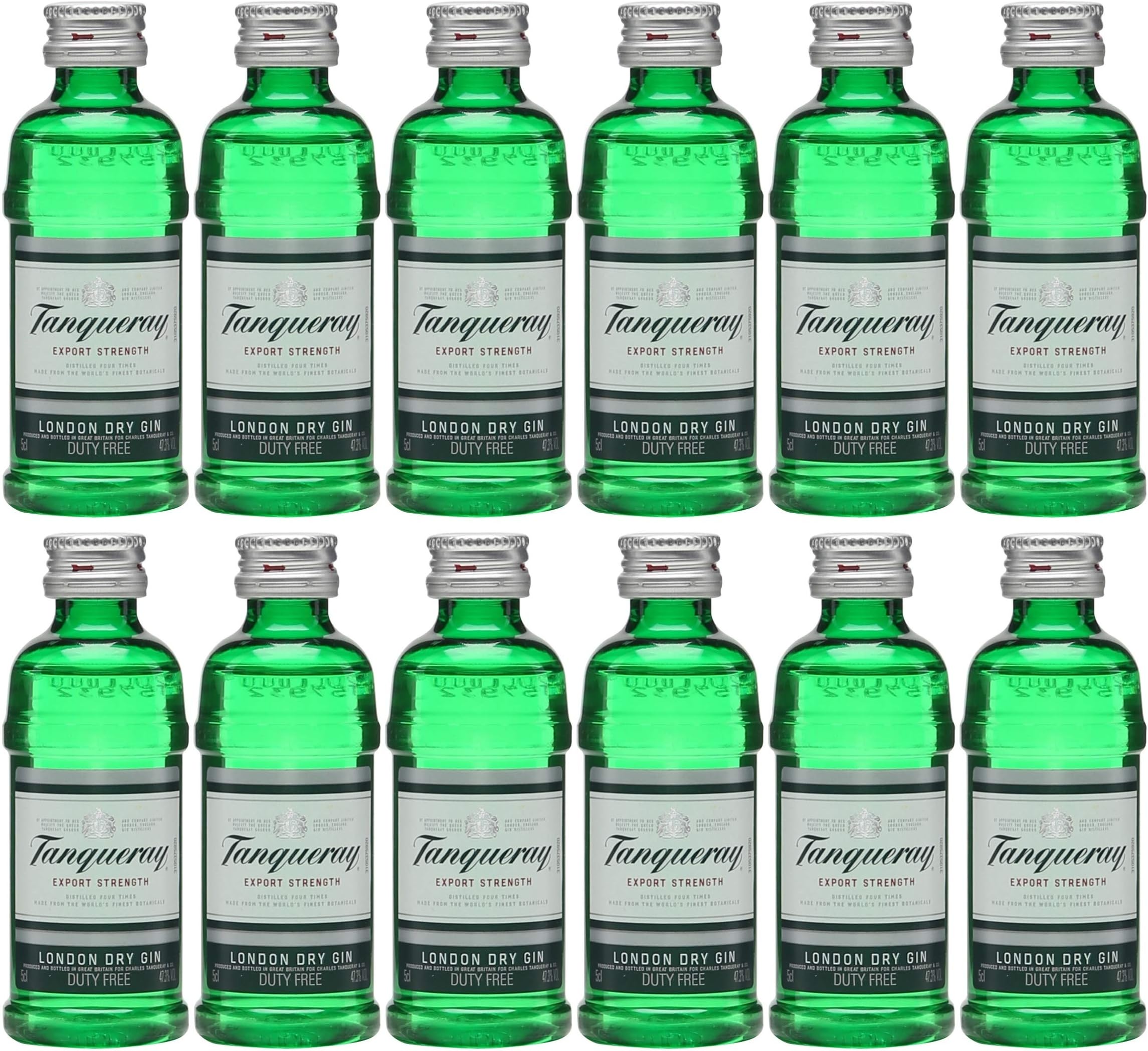 Tanqueray London Dry Gin 5cl Miniature - 12 Pack