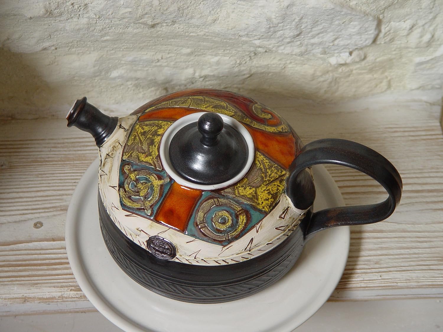 Ceramic Tea Kettle Tea Maker Functional Designer Pottery Handmade Pottery Teapot Wheel Thrown