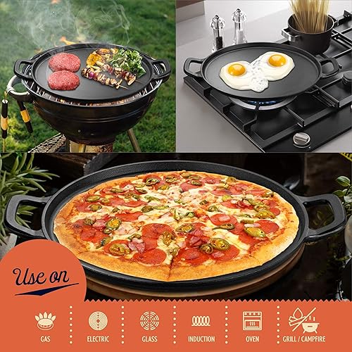 Seasoned Cast Cast Iron Pizza Stone For Grill Legend Cast Iron
