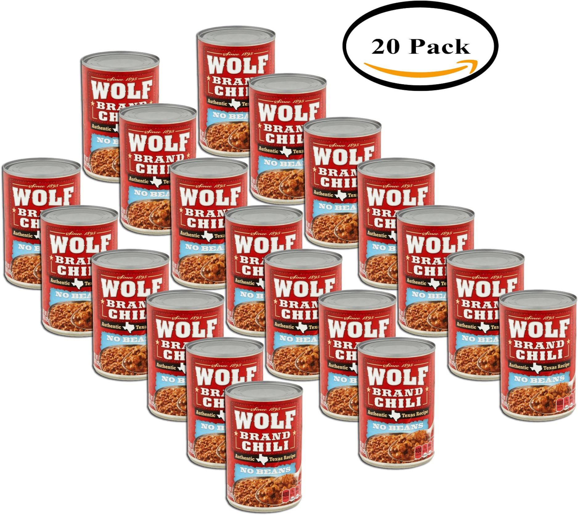 PACK OF 20 - Wolf No Beans Chili 15 Oz Can