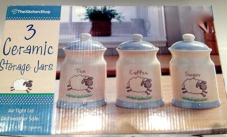 animal tea coffee sugar jars