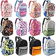 24-Pack 17" School Backpacks for Kids - Backpacks in Bulk for Elementary, Middle, and High School Students, 24 Assorted Colors