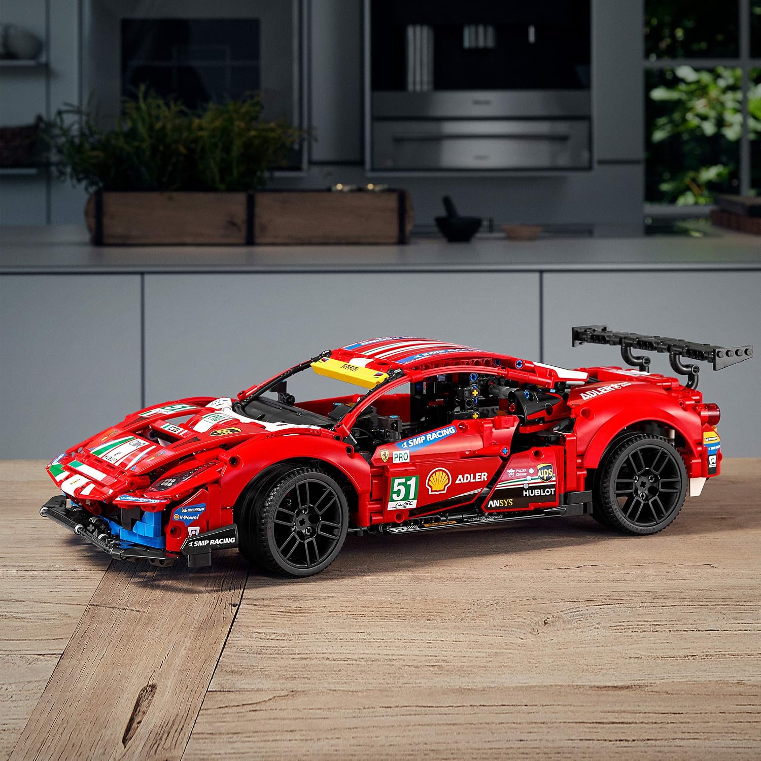 LEGO 42125 Technic Ferrari 488 GTE “AF Corse #51” Super Sports Car Exclusive Collectible Model, Collectors Set for Adults - Image 3