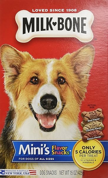 MILK-BONE MINI’S FLAVOR DOG TREATS, 15 OZ