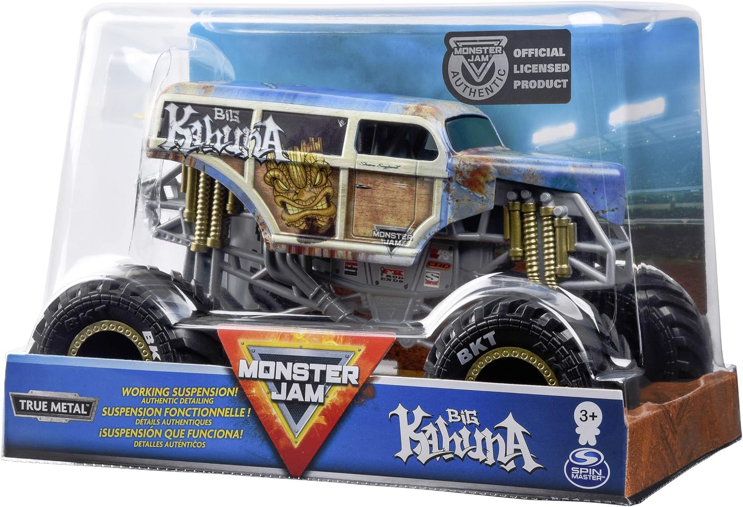 Monster Jam Official Big Kahuna Monster Truck, Die-Cast Vehicle, 1:24 Scale, Big Kahuna V2, Medium - Image 5
