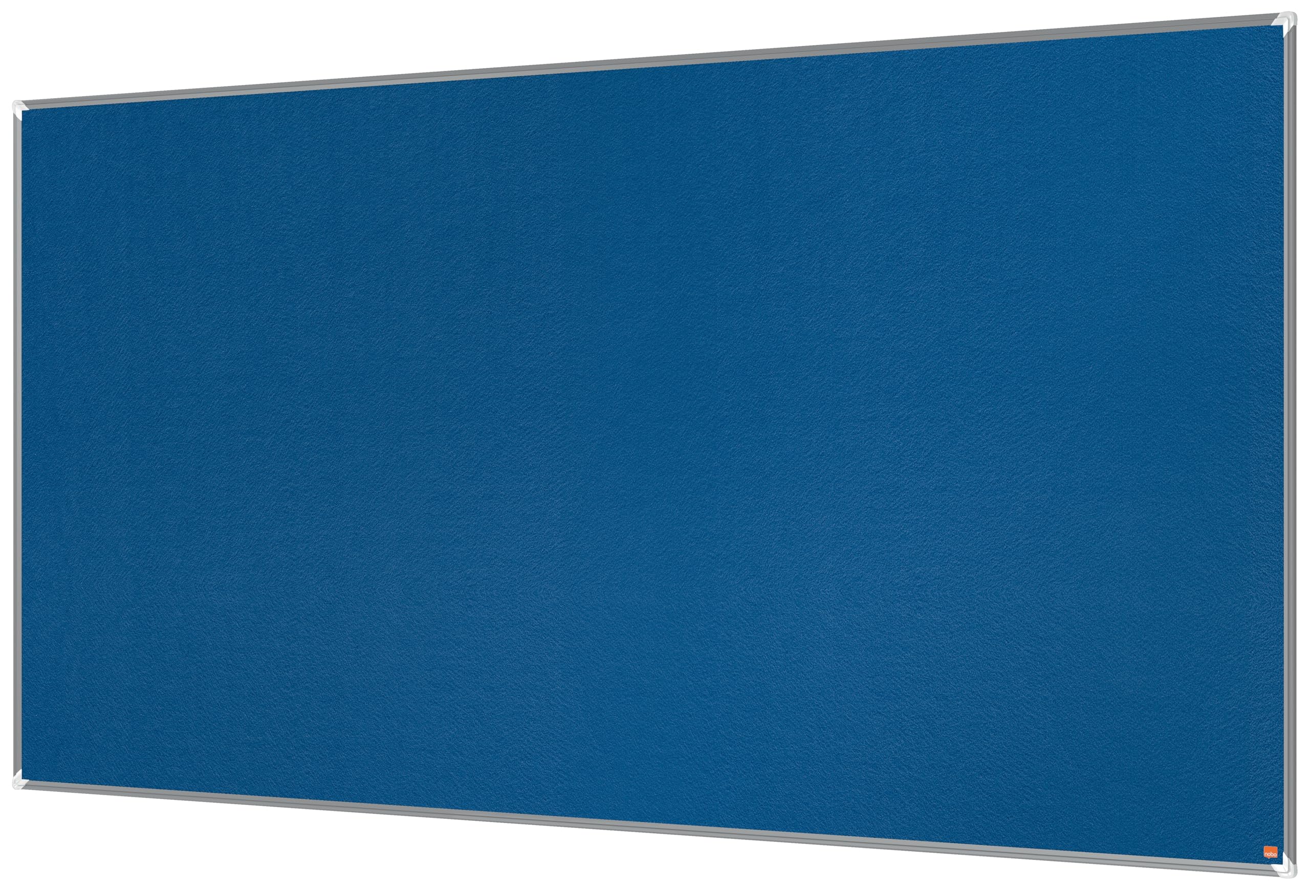 Nobo Premium Plus Felt Notice Board 2400x1200mm – Blue |Pin Board for Wall, Office Noticeboard, Display Board, Felt Memo Board, Vision Board, Mood Board, EU Ecolabel Certified