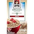 Quaker Instant Oatmeal Organic Regular, .98 oz, 8-Count Boxes (Pack of 4)