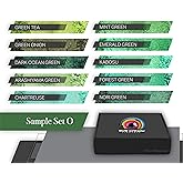 Eye Candy Green Mica Pigment Powder Set O - Mica Powder for Epoxy Resin Art - Woodworking - Cosmetic Grade Mica Powder - Bath Bombs - Pigment Powder Variety Pack - 50g - Non-Toxic - Skin Safe