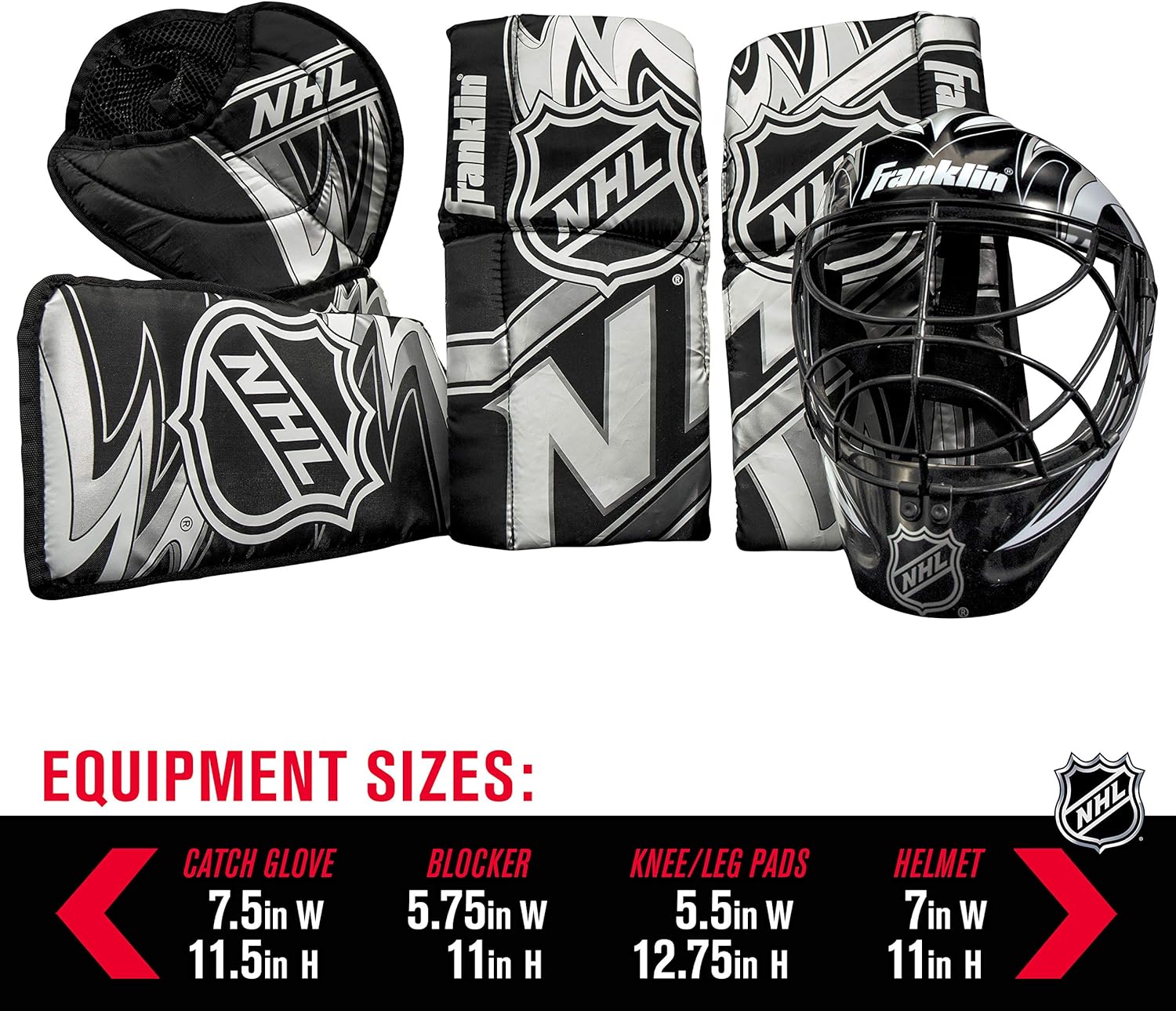 Franklin Sports 12436 NHL Mini Hockey Goalie Equipment with Mask Set : Hockey Puck : Sports & Outdoors
