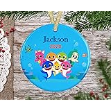 baby shark christmas ornament