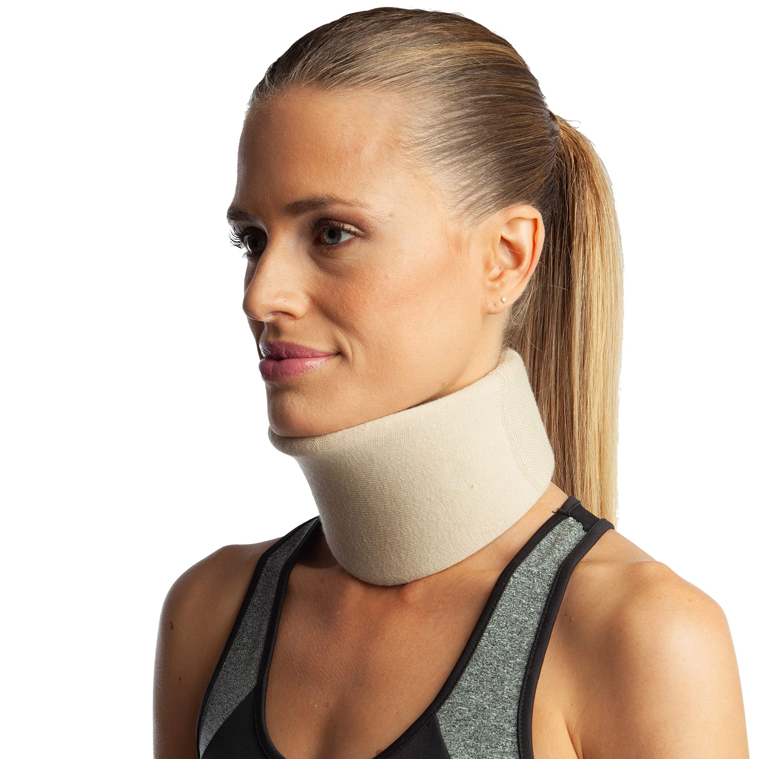 ArmoLine Nelson Neck Collar Plastazote Basic Support Disc Hernia Osteoarthritis Brace Medical Grade Small Medium Large Men Women Cervical Posture (M)