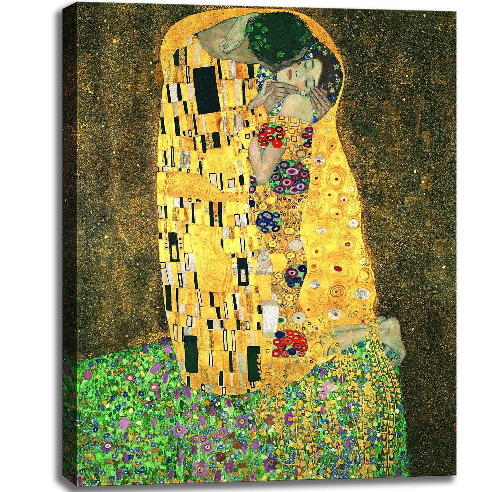 msspart Canvas Prints Wall Art The Kiss Painting by Gustav Klimt ...