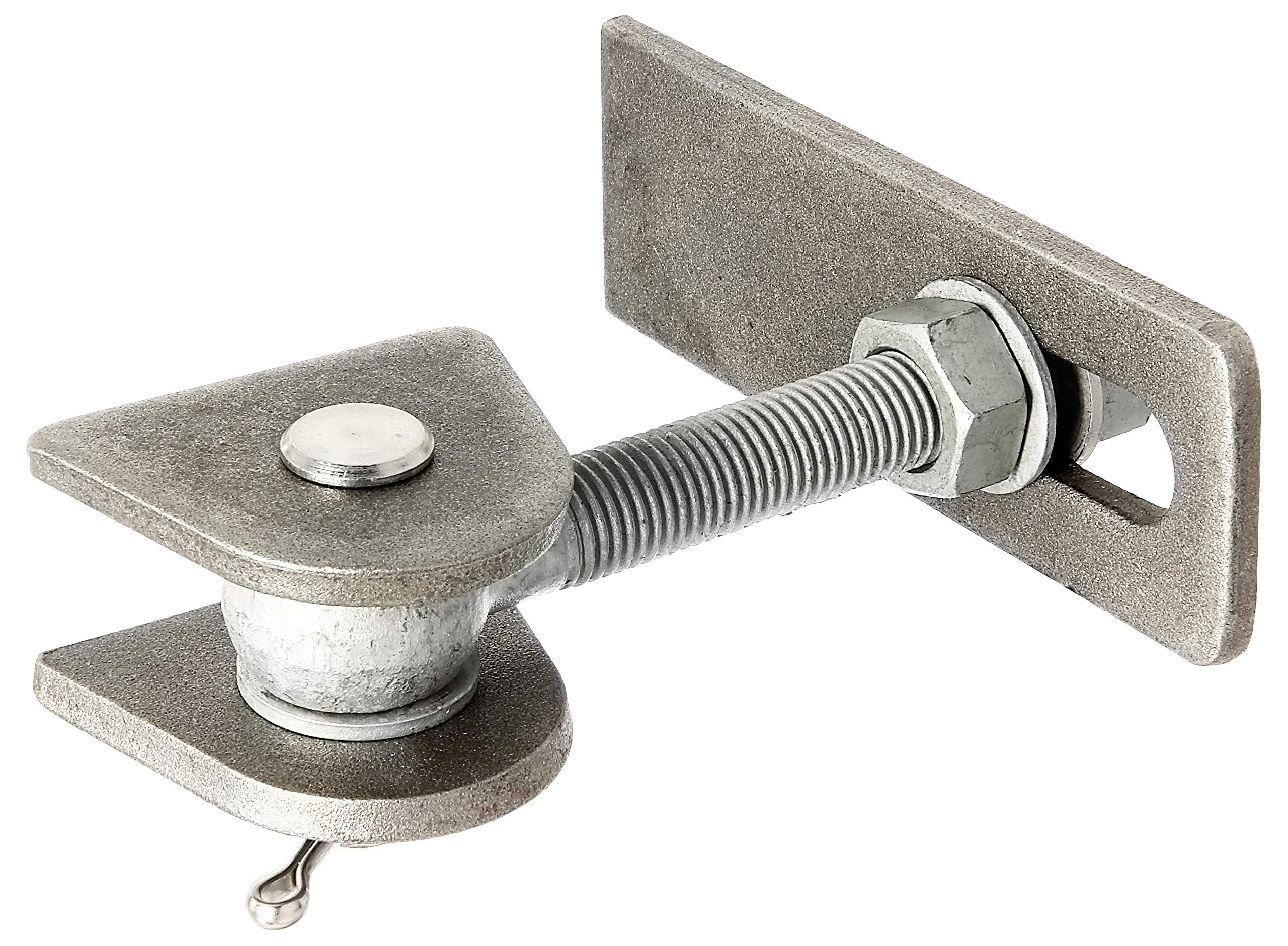 Gah-Alberts M20 411145 Door Hinge 180° Opening Long with Screws/Bolts Hot-Dip Galvanised for Welding
