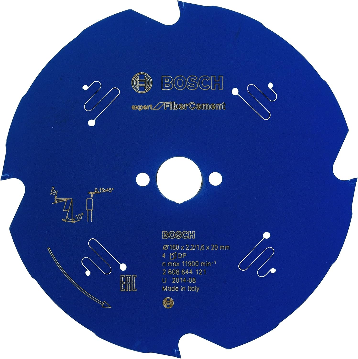 Bosch 1x EXPERT Fibre Cement Corded Circular Saw Blade for Handheld Circular Saw (for Fibre cement boards diameter mm