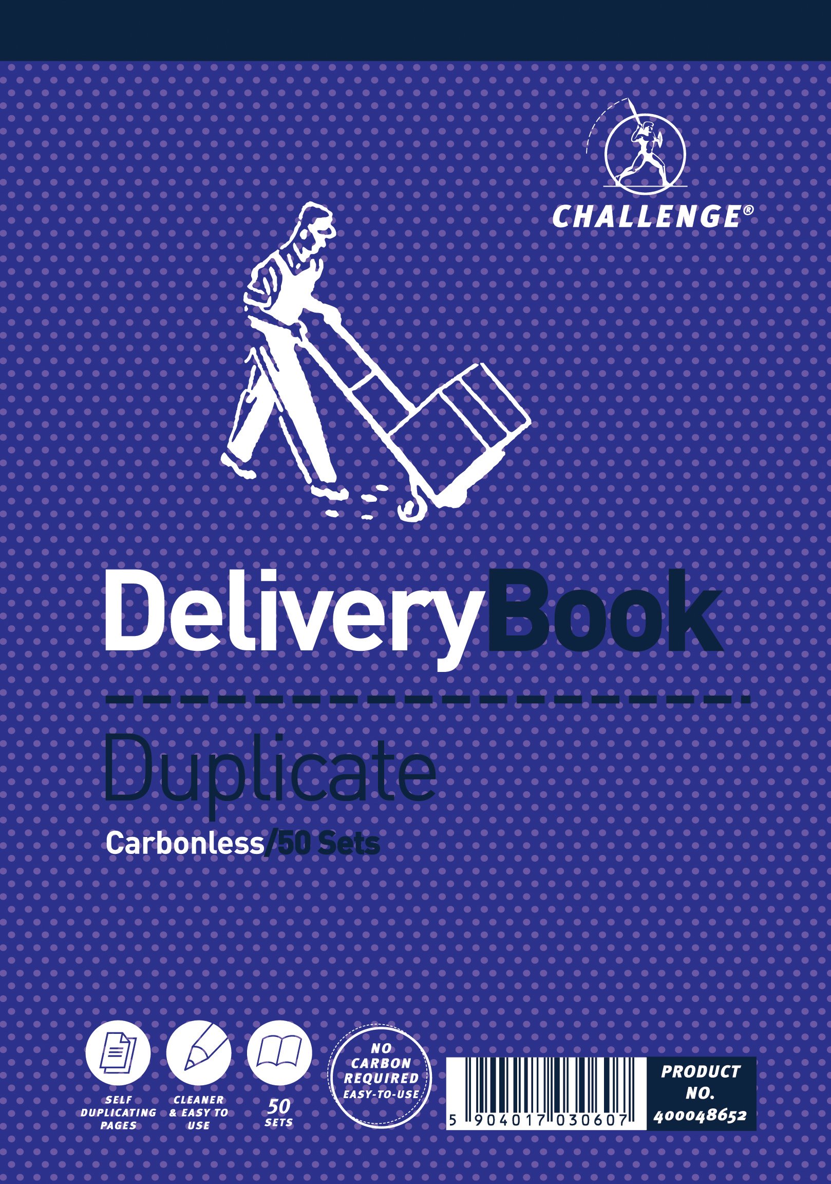 Challenge Duplicate Delivery Book, Carbonless, 50 Pages, 5 pack (195 x 137 mm)