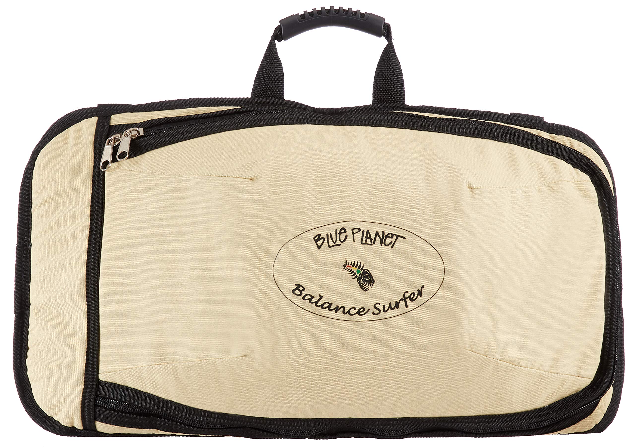 Blue Planet Canvas Carry Bag for Balance Surfer Custom Canvas Carrying Bag with Zippers, Pockets, Handles and Straps for Balance Surfer Balance Board and Modules