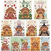 YOVOYOA Golden Doodle Garden Flags for Outside Set of 12, Dog Welcome Seasonal Garden Flags 12x18 Double Sided for All Seasons and Holidays, Spring Yard Lawn Flag for Outdoor Decor, Goldendoodle Gifts