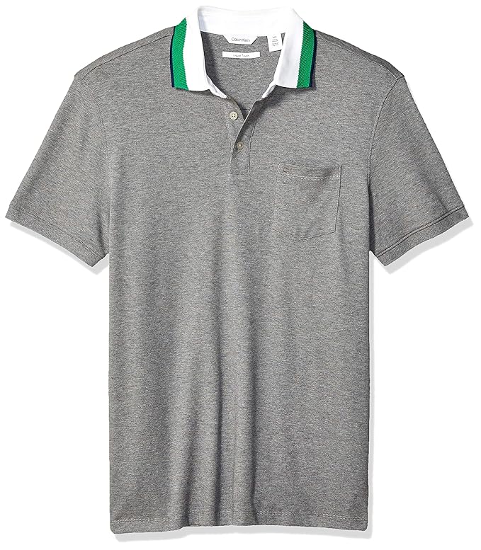 Calvin Klein 卡尔文克莱因 CK 纯棉 男式短袖提花Polo衫 2.4折$24.93 海淘转运到手约￥187