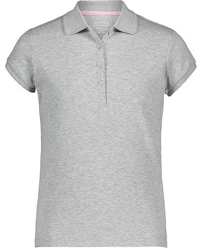 Nautica Girls' Big Boys' School Uniform Short Sleeve Polo Shirt