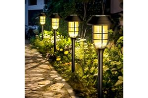 SOLPEX Solar Lights Outdoor Waterproof, Solar Garden Lights,Pathway Lights Solar Powered,Landscape Lighting,Outdoor Lights for Yard, Garden, Pathway, Patio, Walkway, Driveway, 8 Pack(Warm White)