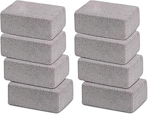 shanqian 8 Pack Grill Griddle Cleaning Brick Block, Grill Stone Grill Cleaner, Pumice Stone Grill Scraper, Magic Stone Pumice Grilling Cleaner Accessories for BBQ Grills, Racks, Flat Top Cookers