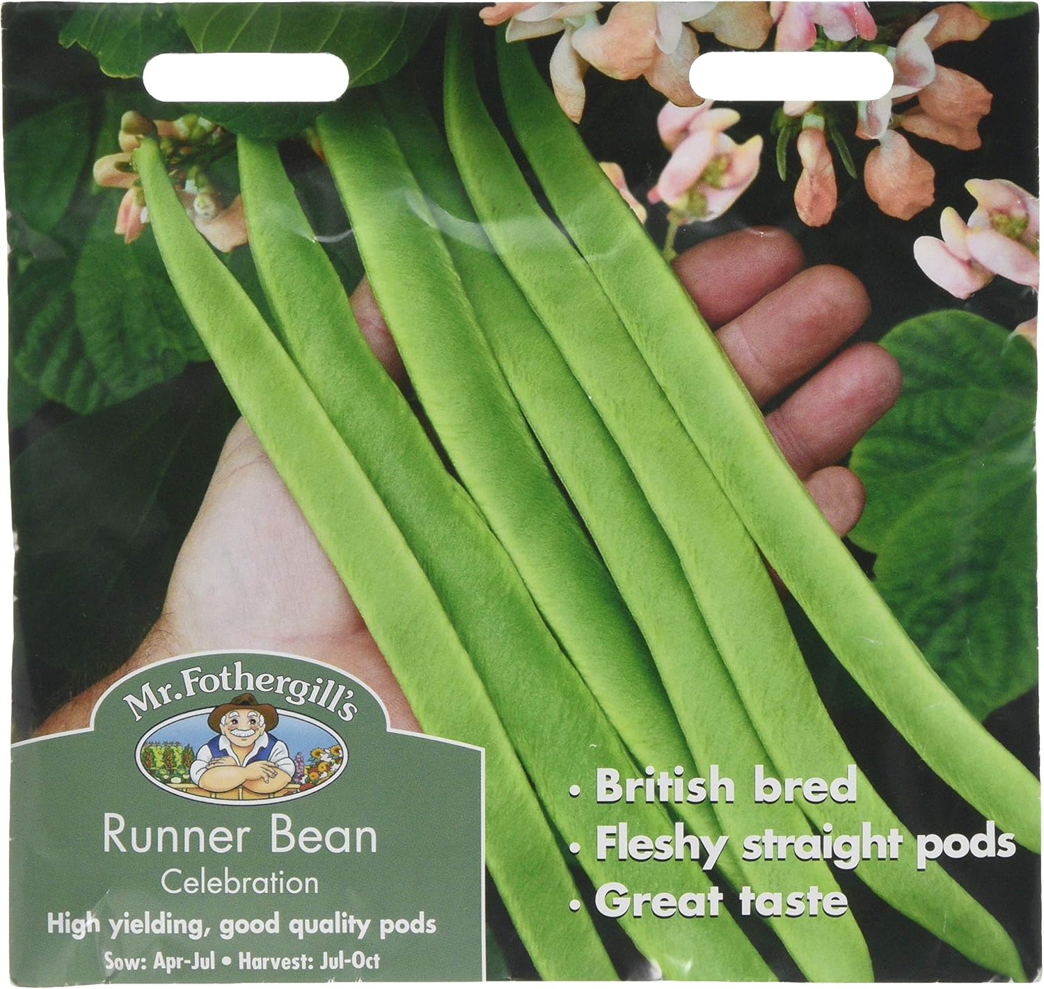 Mr Fothergill's 12372 Vegetable Seeds, Runner Bean Celebration, Green