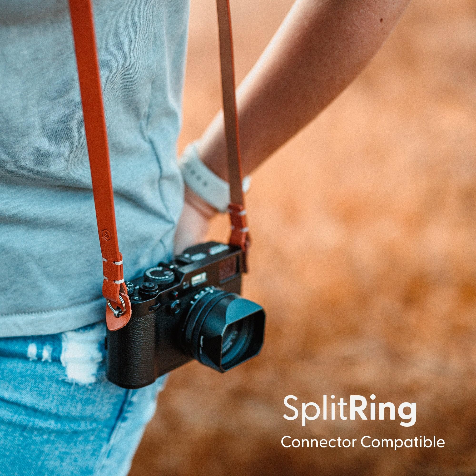 Evergreen Leather Camera Strap – Split Ring, 28