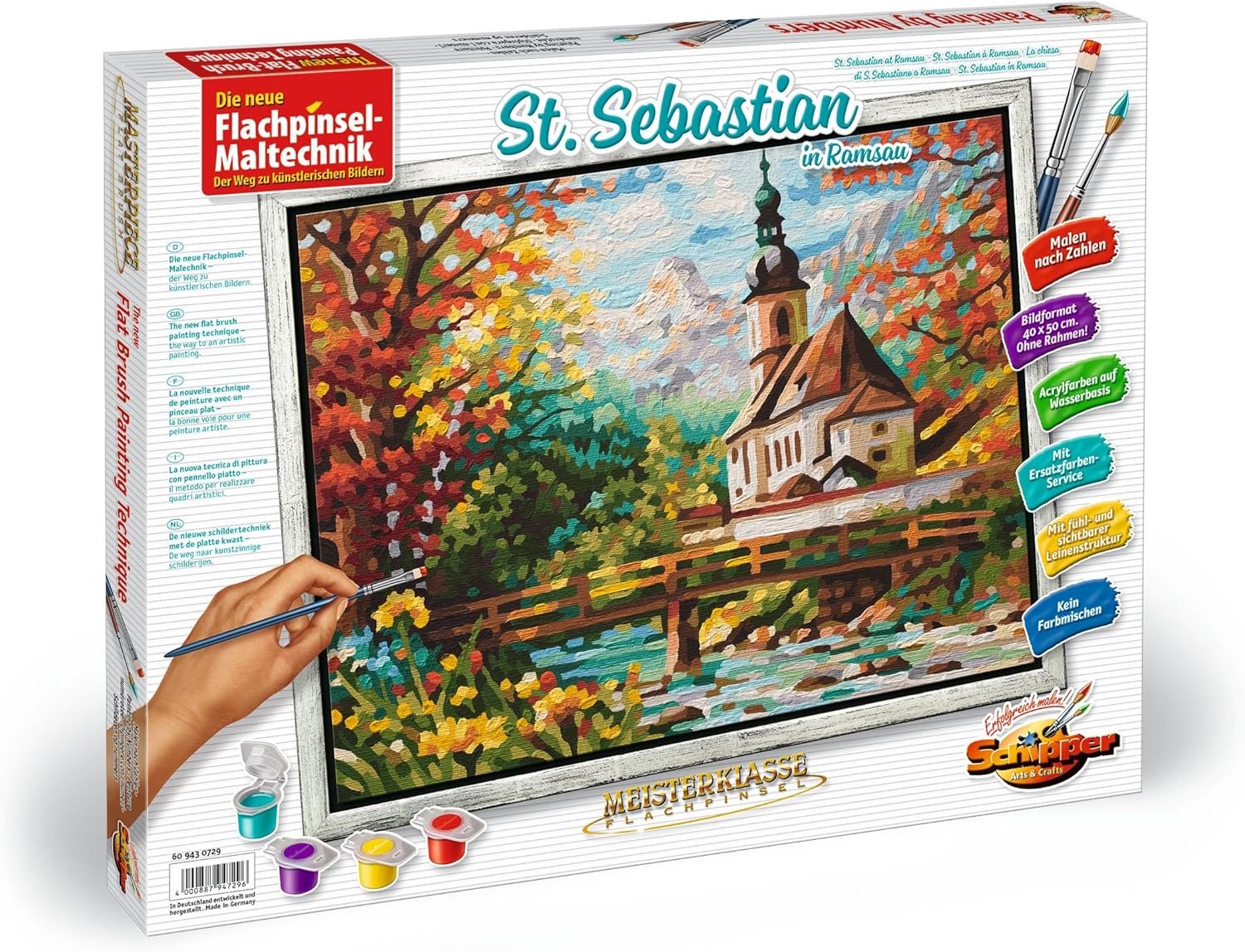 Schipper 609430729 609430729-Malen nach Zahlen-St. Sebastian in Ramsau