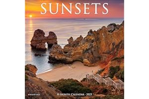 Sunsets 2025 7" x 7" Mini Wall Calendar