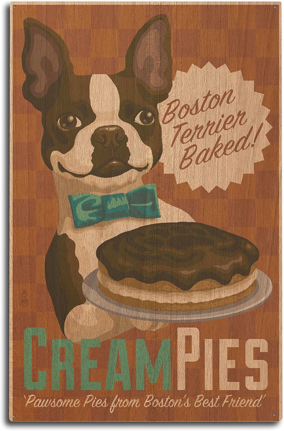 retro boston terrier